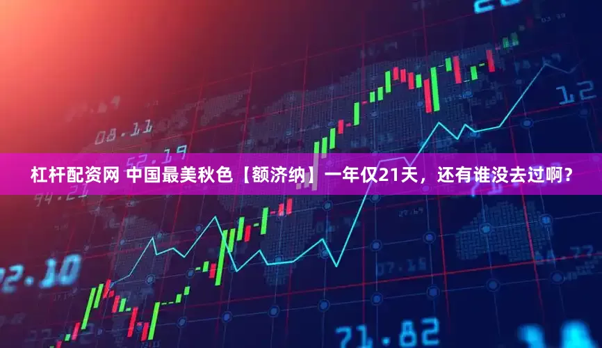杠杆配资网 中国最美秋色【额济纳】一年仅21天，还有谁没去过啊？